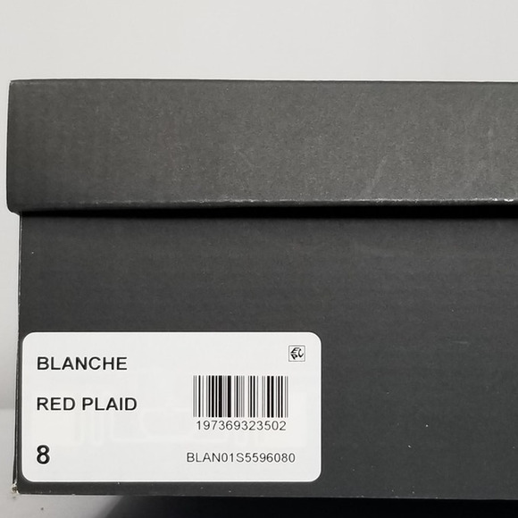 Betsey Johnson Women's Rayln Plaid Boots Size 8 Red/Silver/Black NWT - Picture 9 of 9